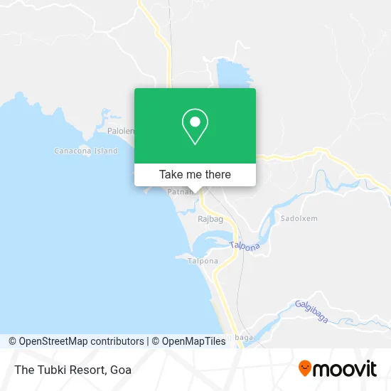 The Tubki Resort map