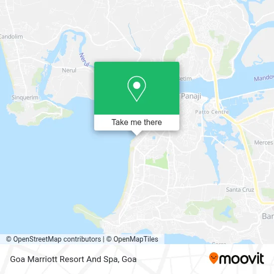 Goa Marriott Resort And Spa map