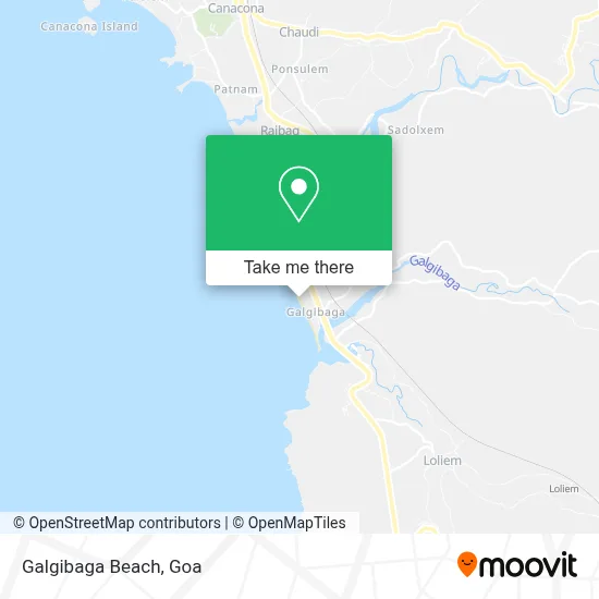Galgibaga Beach map
