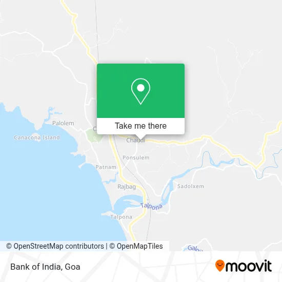 Bank Of India map