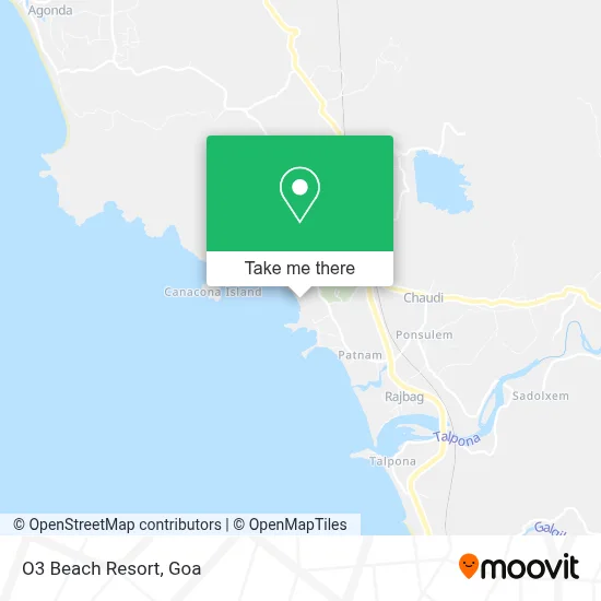 O3 Beach Resort map