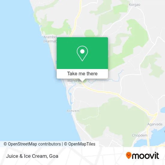 Juice & Ice Cream map