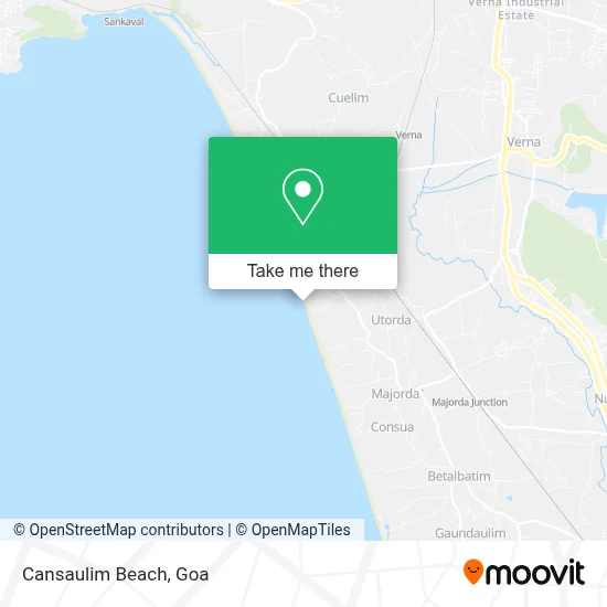 Cansaulim Beach map