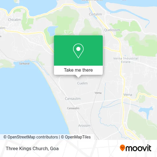 Three Kings Church map