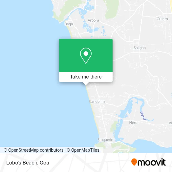 Lobo's Beach map