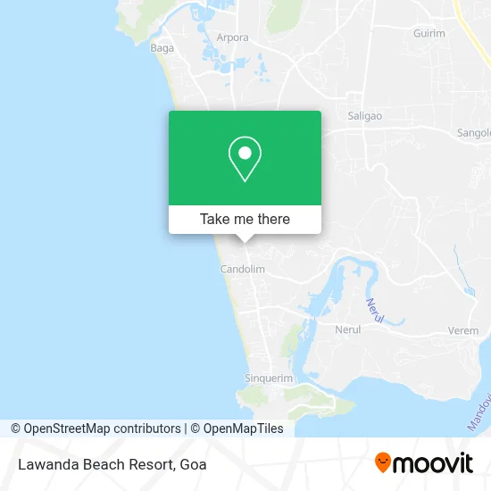 Lawanda Beach Resort map