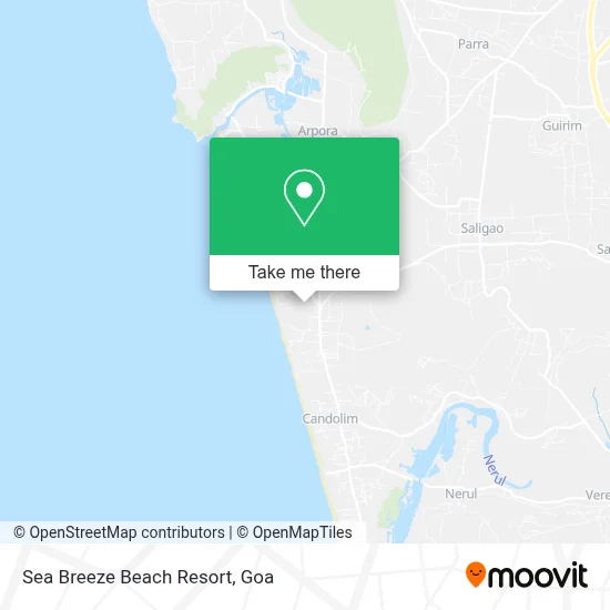Sea Breeze Beach Resort map
