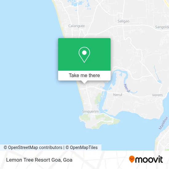 Lemon Tree Resort Goa map