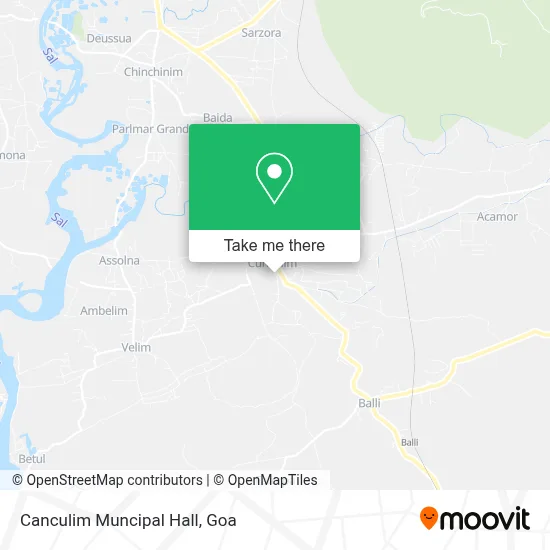 Canculim Muncipal Hall map