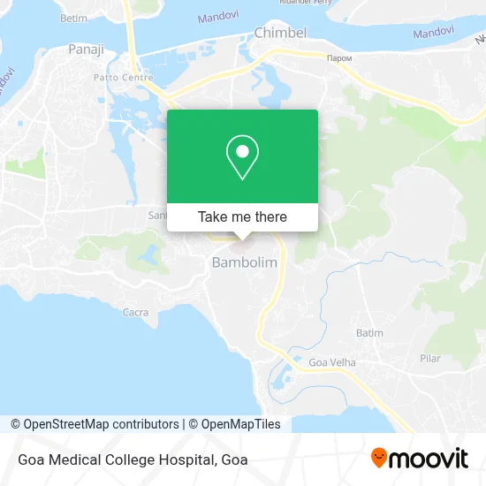 Goa Medical College Hospital map