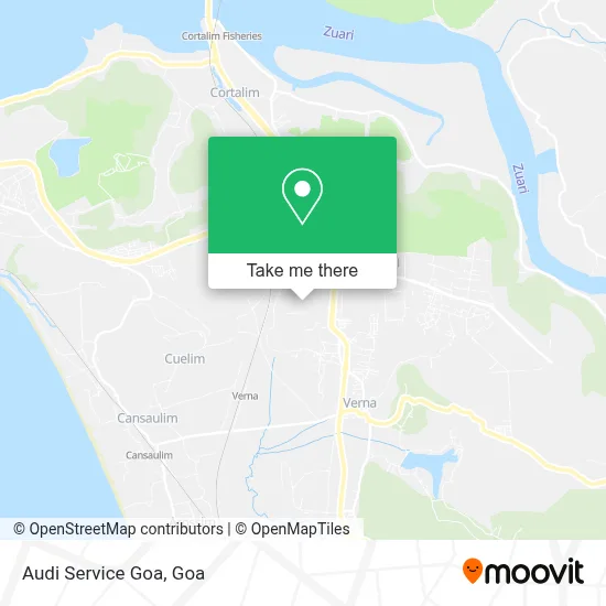 Audi Service Goa map