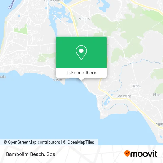 Bambolim Beach map