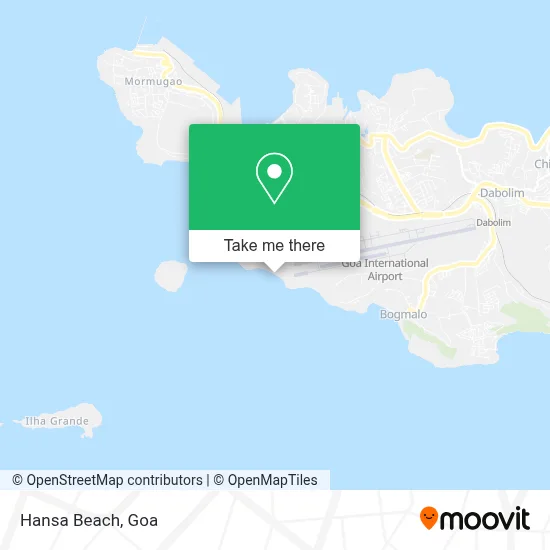 Hansa Beach map