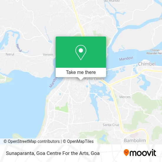 Sunaparanta, Goa Centre For the Arts map