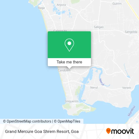 Grand Mercure Goa Shrem Resort map