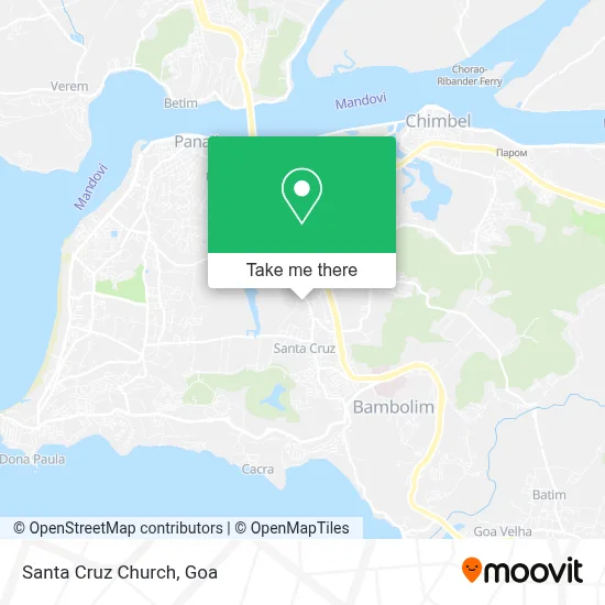 Santa Cruz Church map