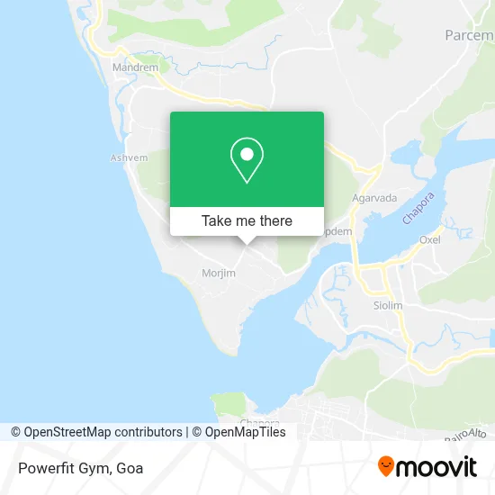 Powerfit Gym map