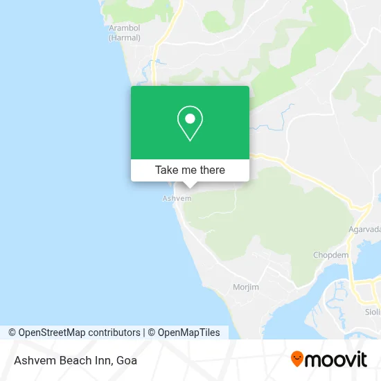 Ashvem Beach Inn map