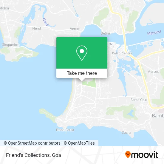 Friend's Collections map