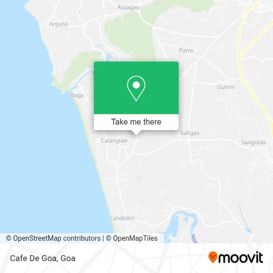 Cafe De Goa map