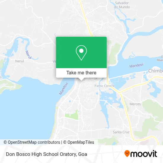 Don Bosco High School Oratory map