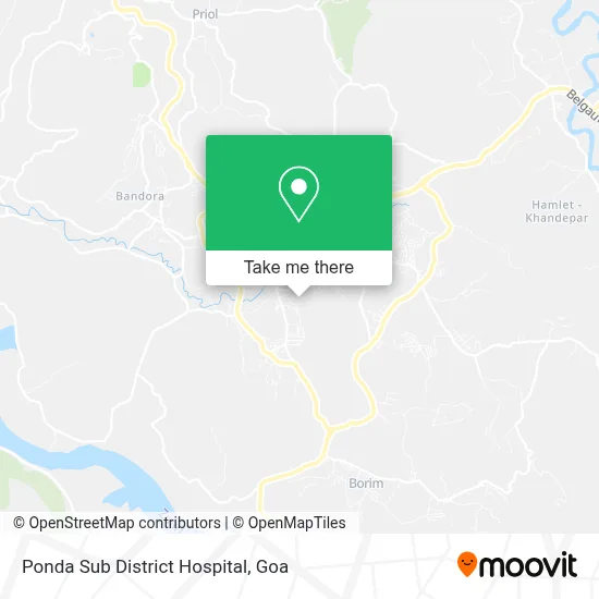 Ponda Sub District Hospital map
