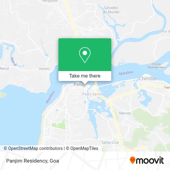 Panjim Residency map