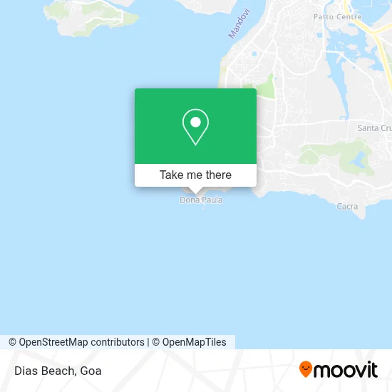 Dias Beach map