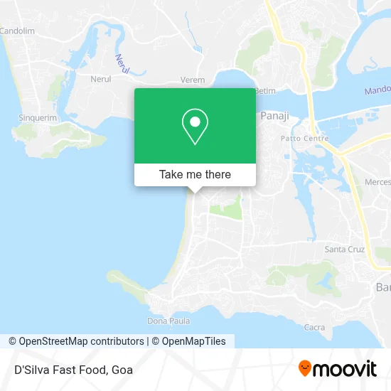 D'Silva Fast Food map