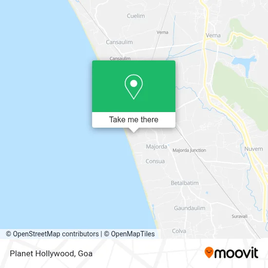 Planet Hollywood map