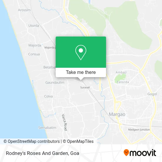 Rodney's Roses And Garden map