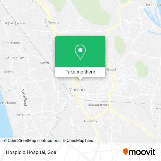 Hospicio Hospital map