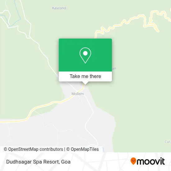 Dudhsagar Spa Resort map