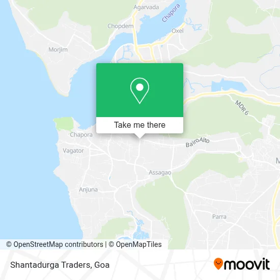 Shantadurga Traders map