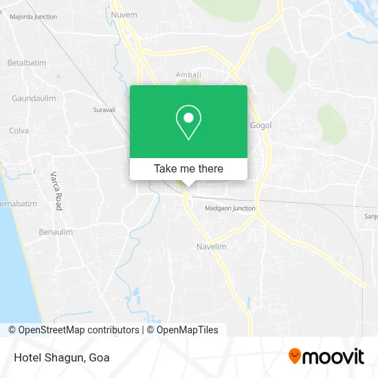 Hotel Shagun map
