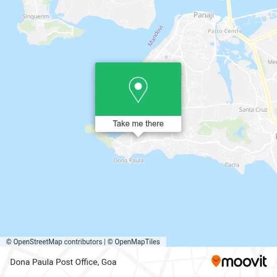 Dona Paula Post Office map