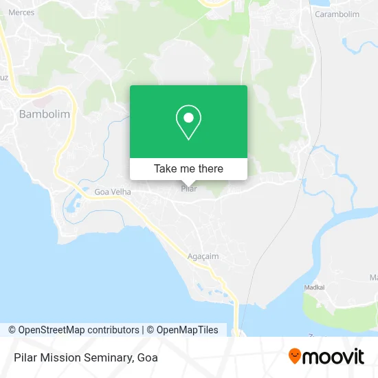 Pilar Mission Seminary map