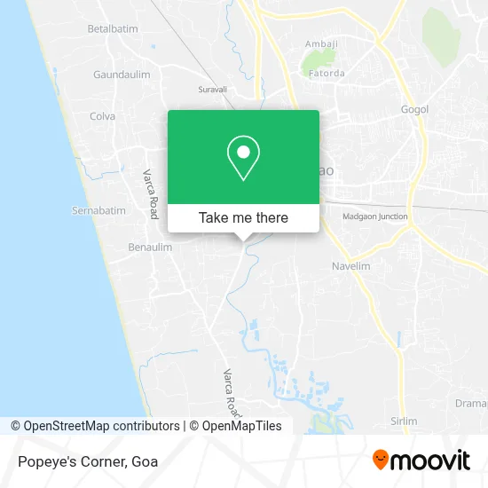 Popeye's Corner map