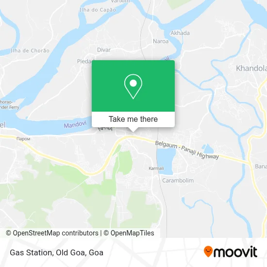 Gas Station, Old Goa map