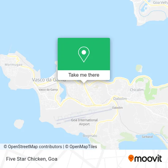 Five Star Chicken map