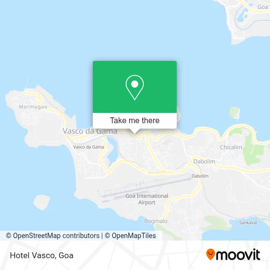 Hotel Vasco map