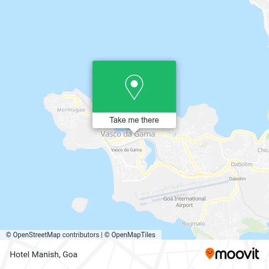 Hotel Manish map