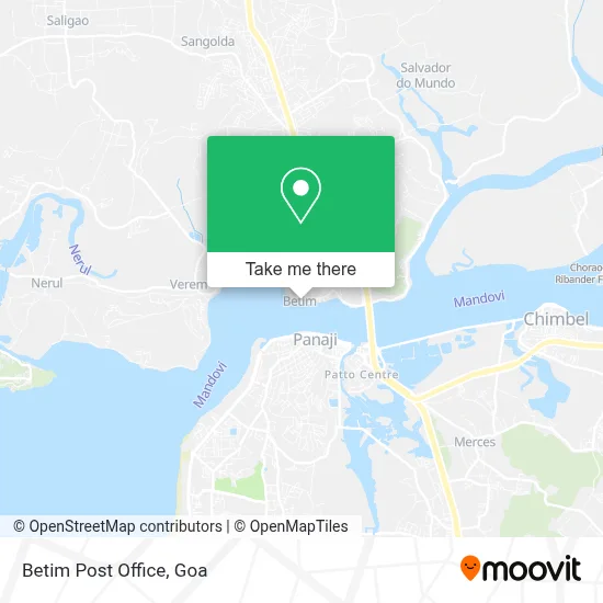 Betim Post Office map
