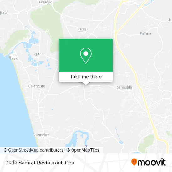 Cafe Samrat Restaurant map