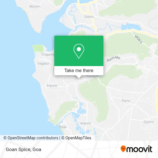 Goan Spice map