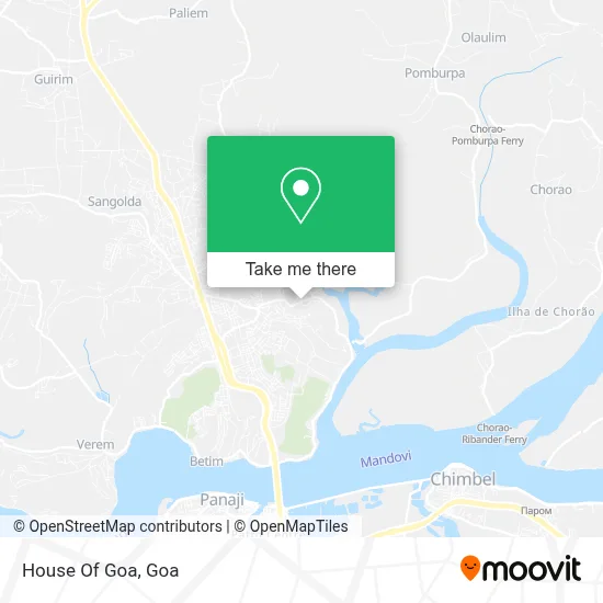 House Of Goa map