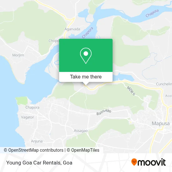 Young Goa Car Rentals map