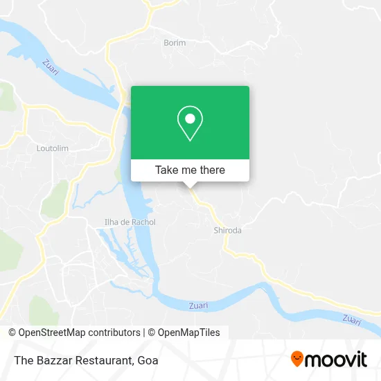The Bazzar Restaurant map