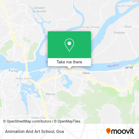 Animation And Art School map