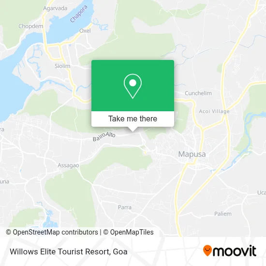 Willows Elite Tourist Resort map